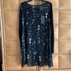 Sheer extra long tunic byTwo by Vince Camuto NWT